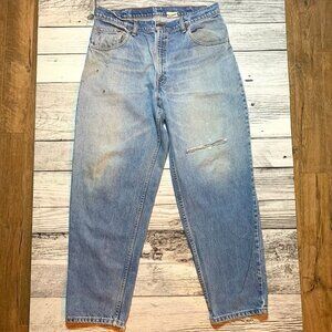 Vintage Levi's 560 Loose Fit Tampered Leg Distressed Jeans